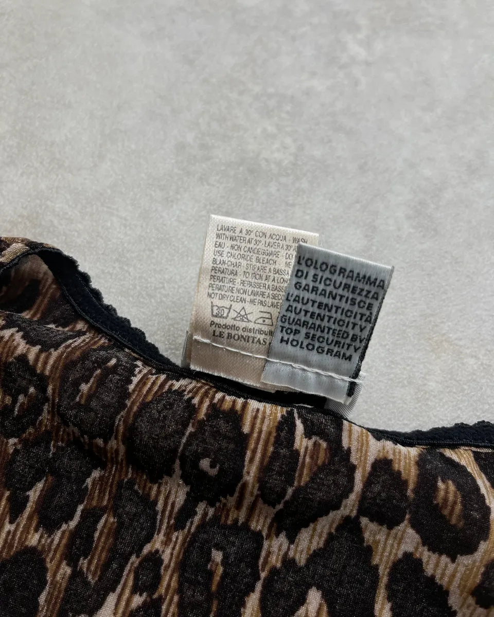 SS1996 Dolce & Gabbana Brown Leopard Print T-Shirt YiLOAmX 8
