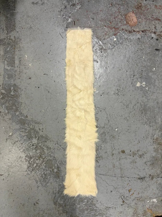 SS1996 Dolce & Gabbana White Fur Scarf With Leopard interior vEJFxge 3