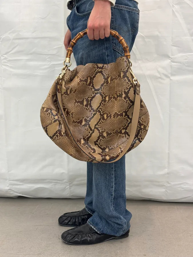 SS1996 Gucci Python Peggy Hobo Bamboo Bag by Tom Ford RPHOSAE 1