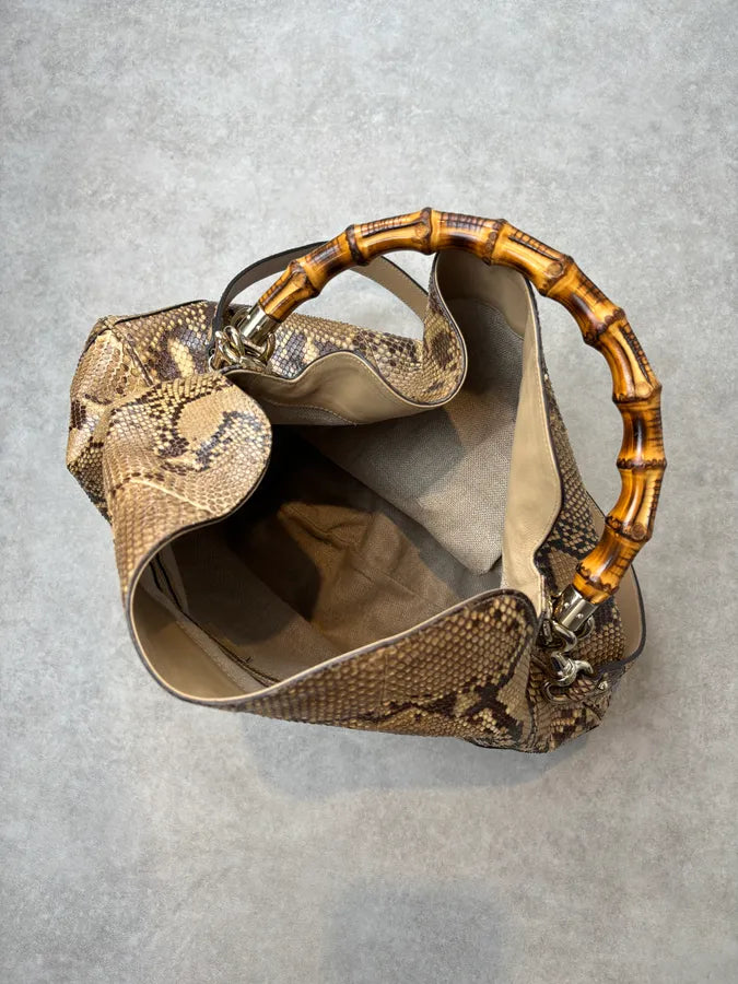 SS1996 Gucci Python Peggy Hobo Bamboo Bag by Tom Ford RPHOSAE 12