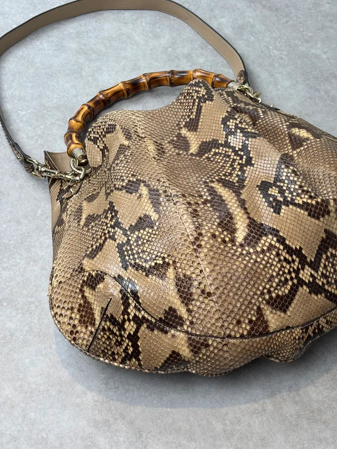 SS1996 Gucci Python Peggy Hobo Bamboo Bag by Tom Ford RPHOSAE 4