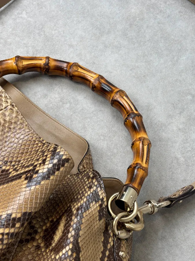 SS1996 Gucci Python Peggy Hobo Bamboo Bag by Tom Ford RPHOSAE 5