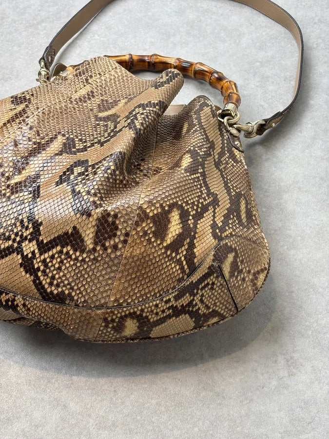 SS1996 Gucci Python Peggy Hobo Bamboo Bag by Tom Ford RPHOSAE 6