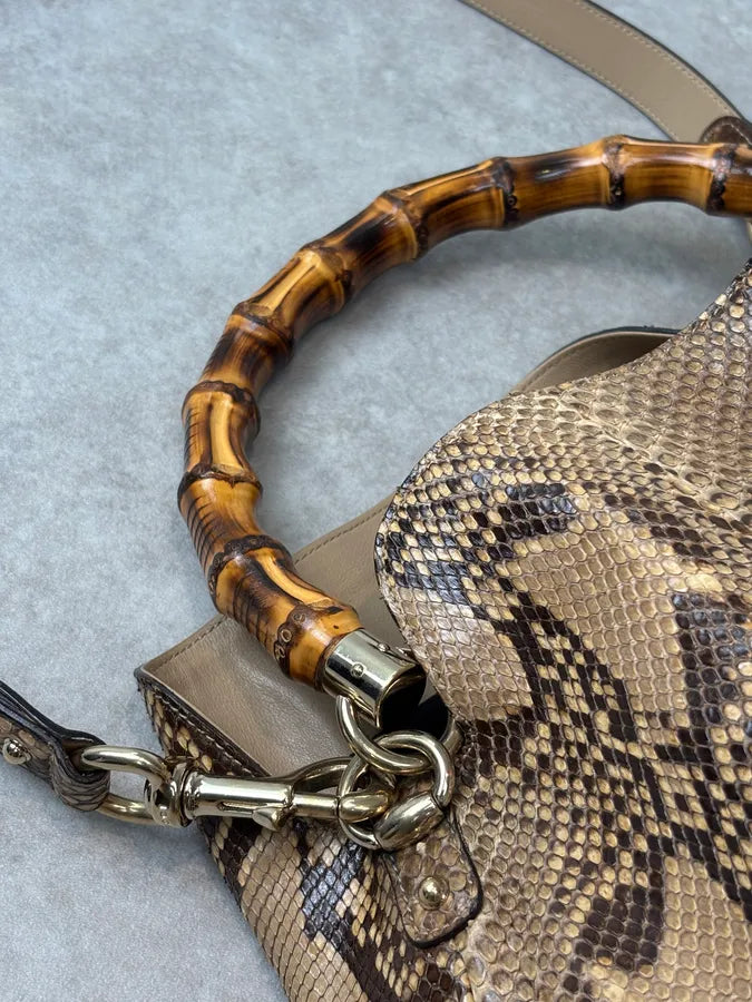 SS1996 Gucci Python Peggy Hobo Bamboo Bag by Tom Ford RPHOSAE 8