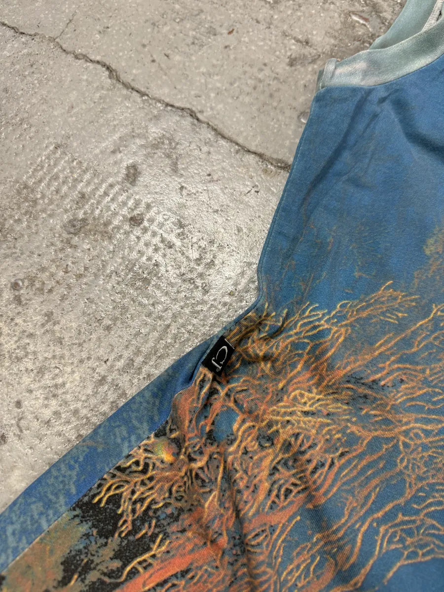 SS1998 Cavalli Blue Coral Ocean Dress ktBHGnS 6