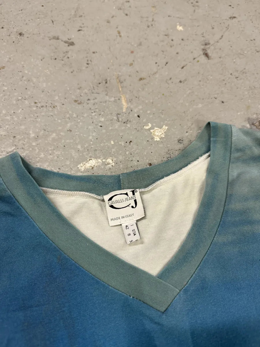 SS1998 Cavalli Blue Coral Ocean Dress ktBHGnS 7