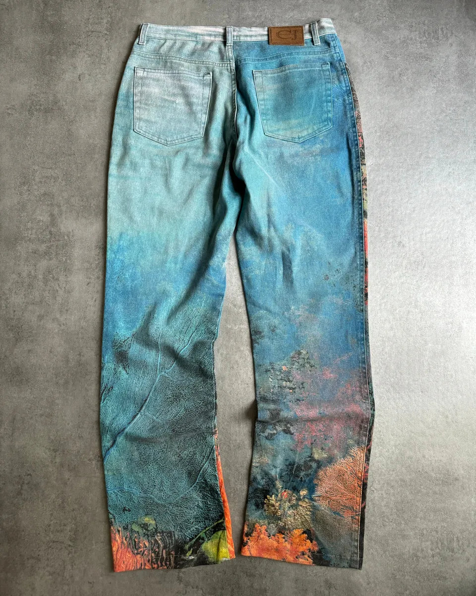 SS1998 Cavalli Renaissance Ocean Coral Pants hqugxSq 1