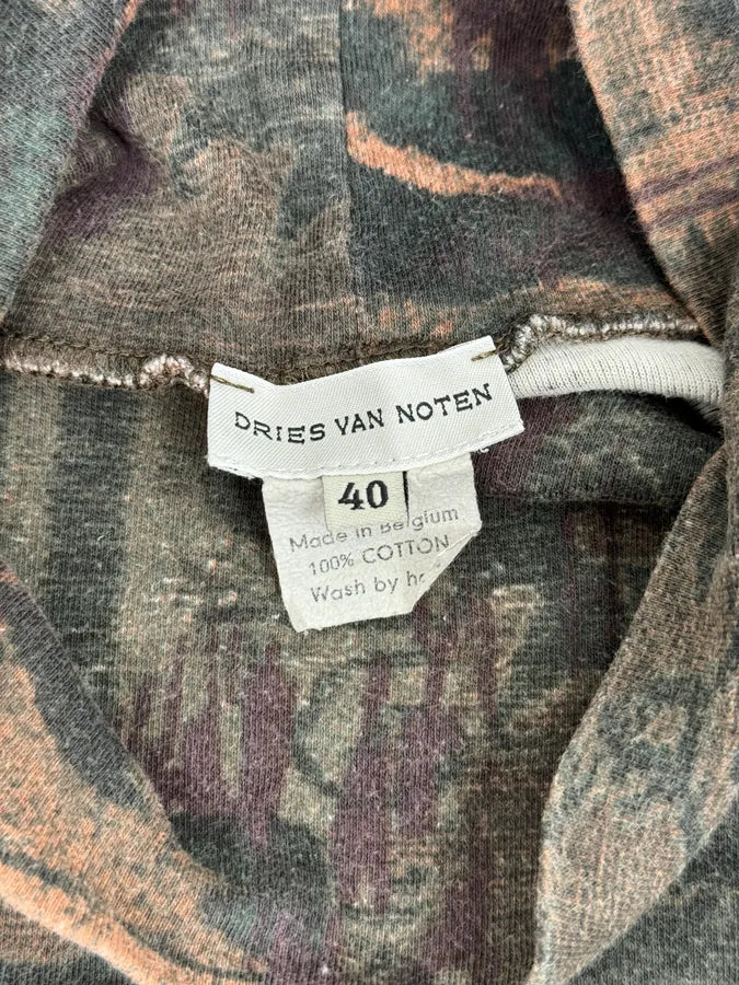SS1998 Dries Van Noten Brown Abstract Turtleneck Longsleeves CEmrbWA 7