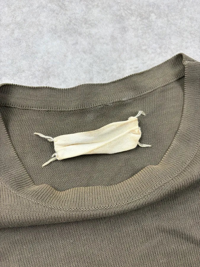 SS1998 Maison Martin Margiela Green Cropped Signature T-Shirt eKEaZzG 6