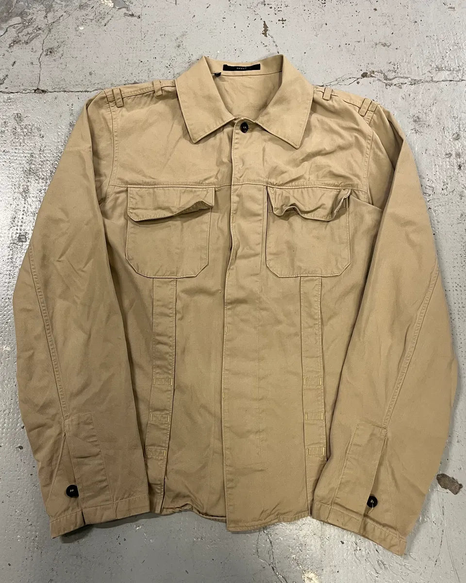 SS1999 Gucci Beige Cargo Shirt by Tom Ford wUZXriH 0