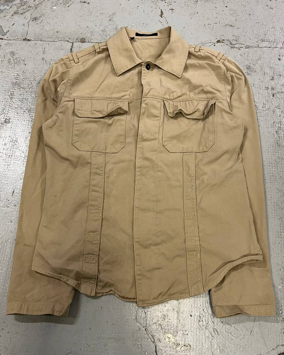 SS1999 Gucci Beige Cargo Shirt by Tom Ford wUZXriH 4