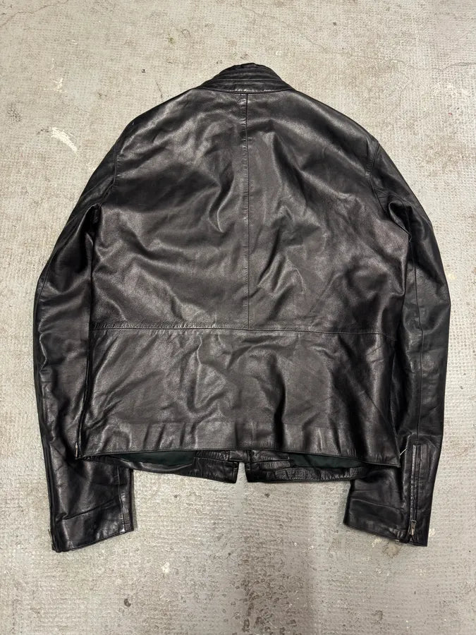 SS1999 Gucci Biker Black Leather Jacket (M/L) 2