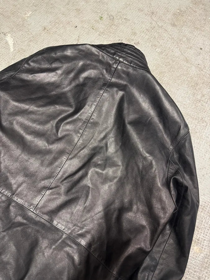SS1999 Gucci Biker Black Leather Jacket (M/L) 3