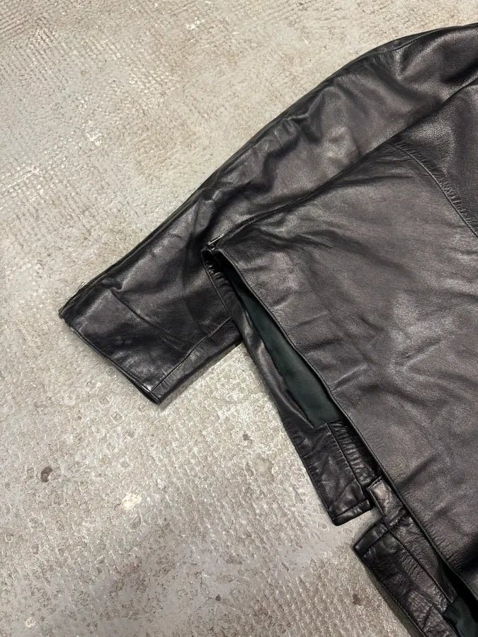SS1999 Gucci Biker Black Leather Jacket (M/L) 4