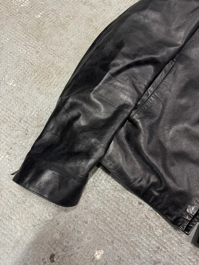 SS1999 Gucci Biker Black Leather Jacket (M/L) 6