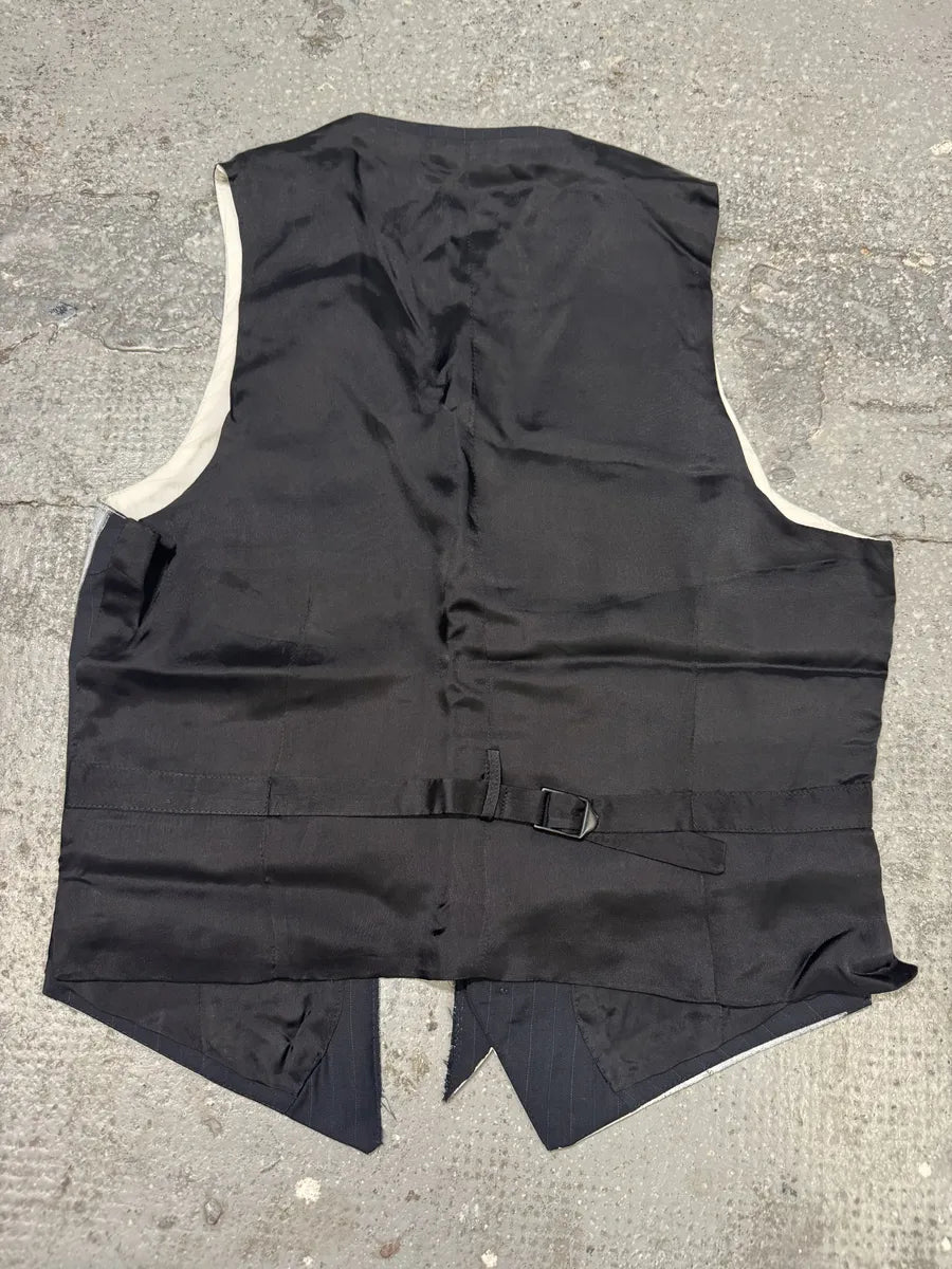 SS1999 Maison Martin Margiela H&M Re-Edition White Painted Vest XamzMDL 3