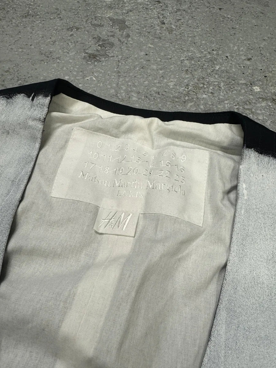 SS1999 Maison Martin Margiela H&M Re-Edition White Painted Vest XamzMDL 7