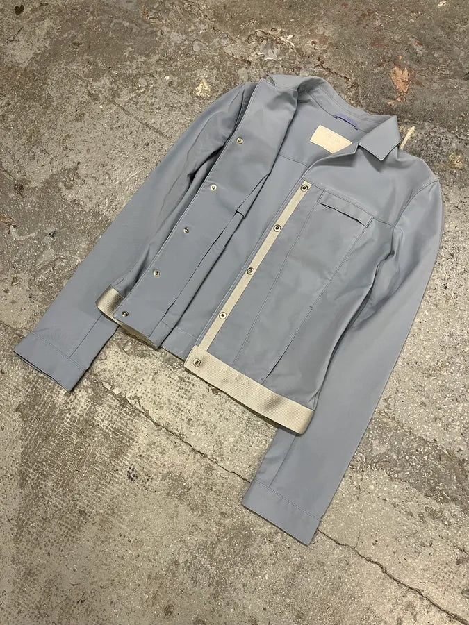 SS1999 Prada Baby Blue Buttoned Pure Jacket (M) WwOHFOe 2