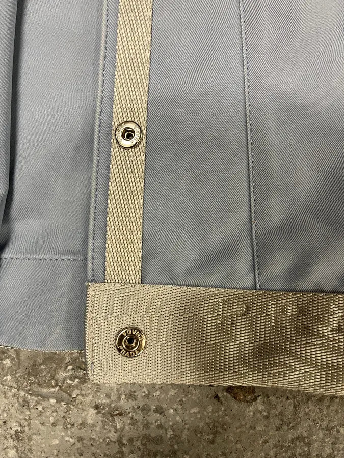 SS1999 Prada Baby Blue Buttoned Pure Jacket (M) WwOHFOe 6