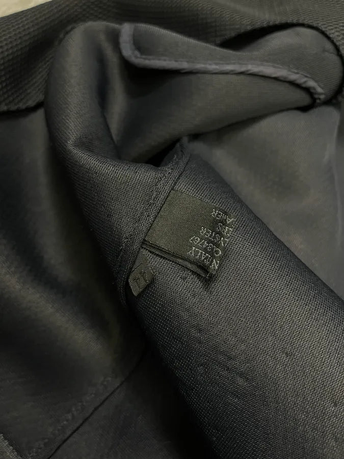 SS1999 Prada Black Hybrid Mesh Leather Jacket YtiJbWv 9