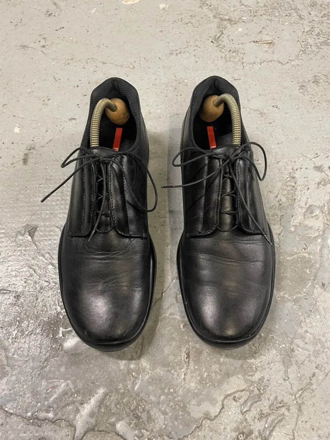 SS1999 Prada Black Sport Low Leather Shoes – Dolce Vita Hub SS1999 Prada Black Sport Low Leather Shoes – Dolce Vita Hub