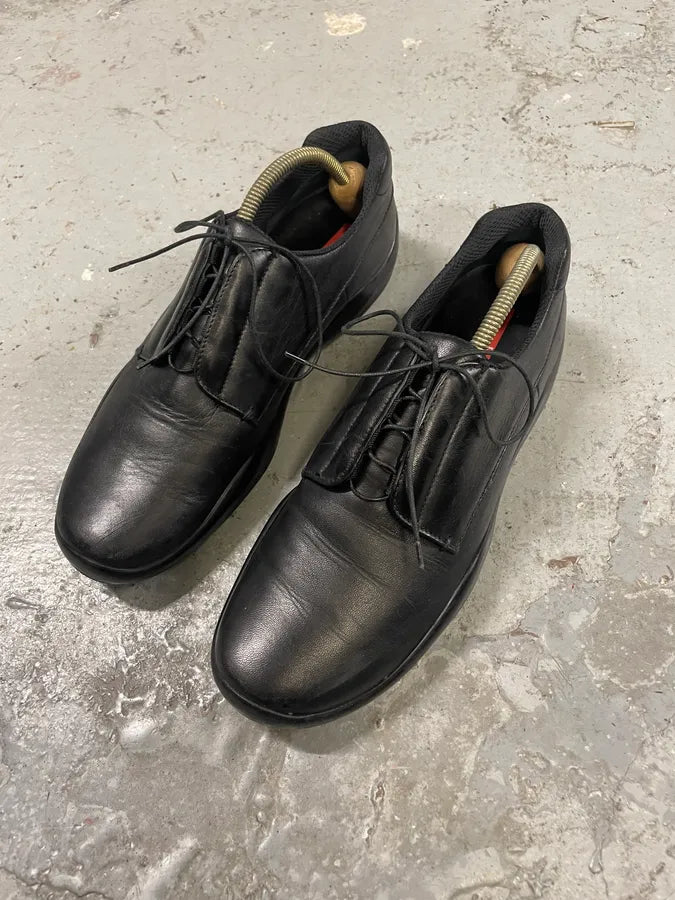 SS1999 Prada Black Sport Low Leather Shoes (43eu/us9.5) MALVbga 2