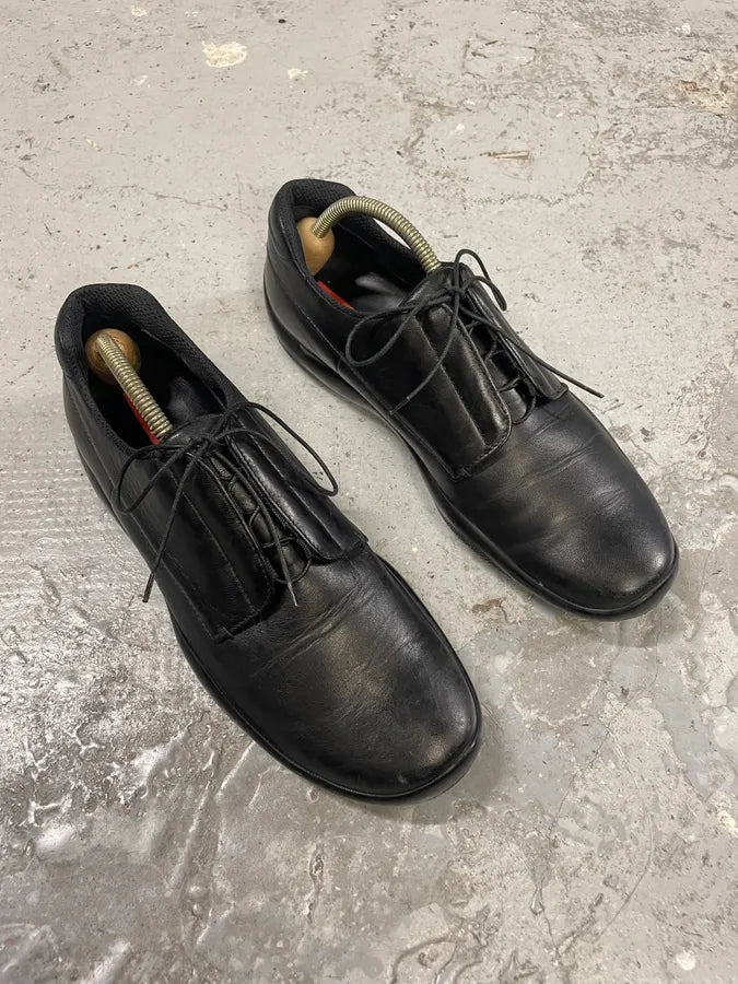SS1999 Prada Black Sport Low Leather Shoes (43eu/us9.5) MALVbga 3