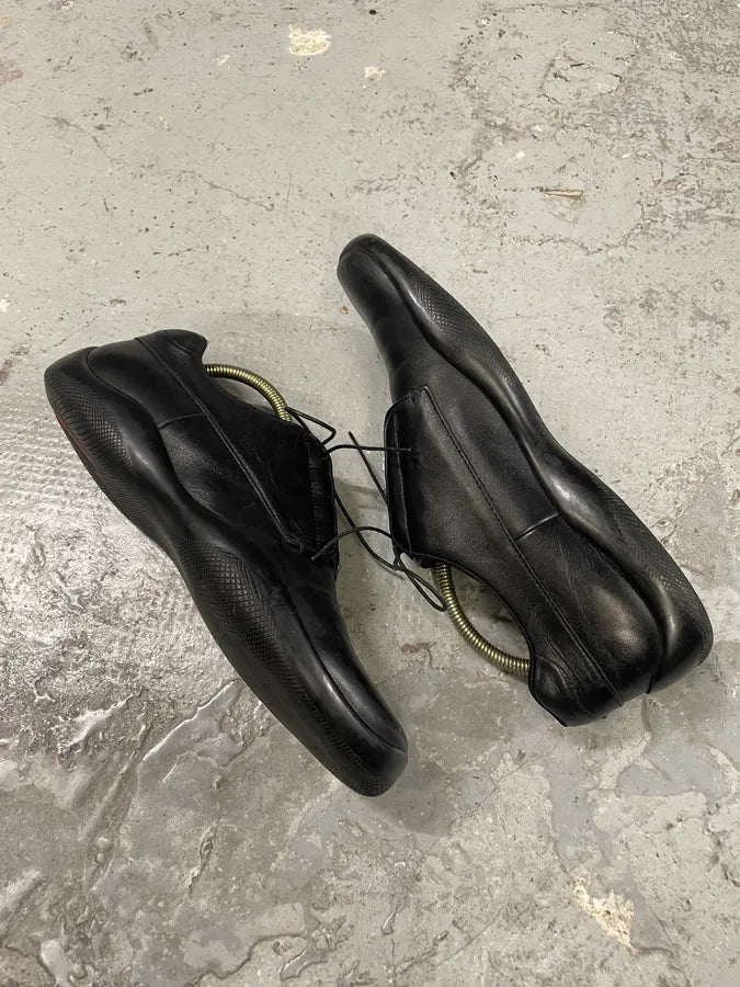 SS1999 Prada Black Sport Low Leather Shoes (43eu/us9.5) MALVbga 5