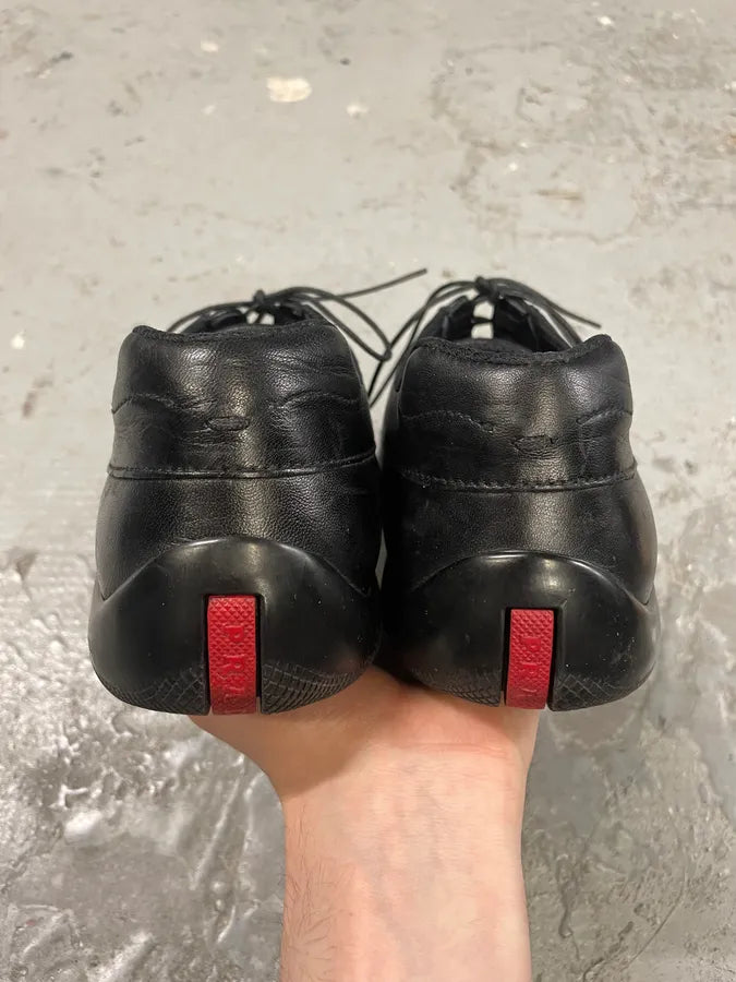 SS1999 Prada Black Sport Low Leather Shoes (43eu/us9.5) MALVbga 6