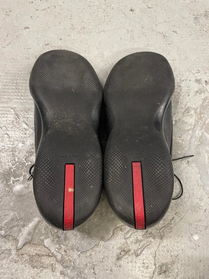 SS1999 Prada Black Sport Low Leather Shoes (43eu/us9.5) MALVbga 7