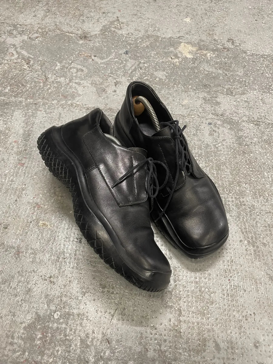 SS1999 Prada Black Vibram Leather Low Boots (41eu/us8) 1