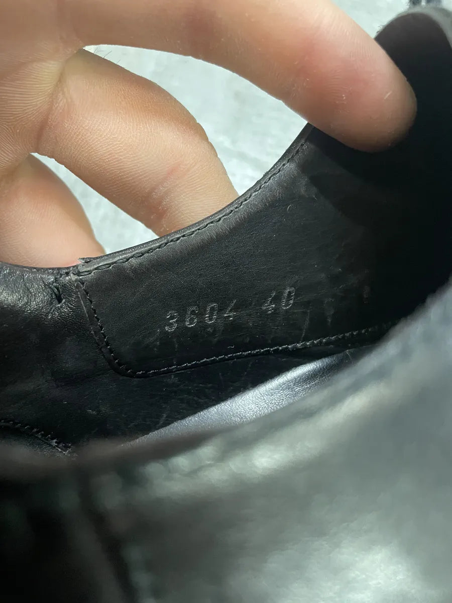 SS1999 Prada Black Vibram Leather Low Boots (41eu/us8) 4