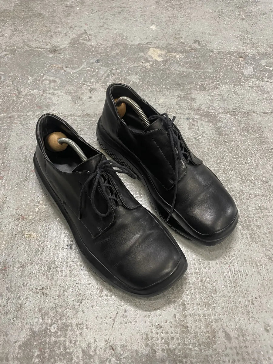SS1999 Prada Black Vibram Leather Low Boots (41eu/us8) 5