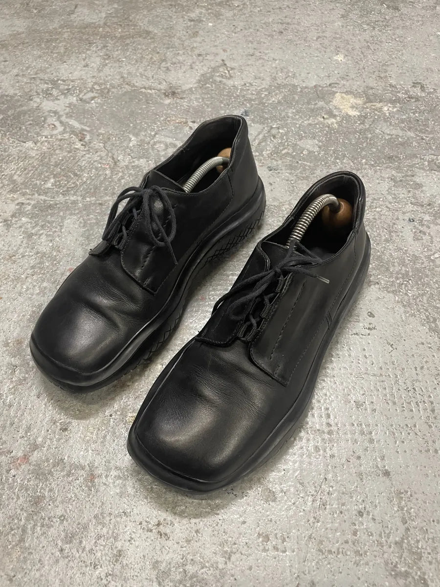 SS1999 Prada Black Vibram Leather Low Boots (41eu/us8) 6