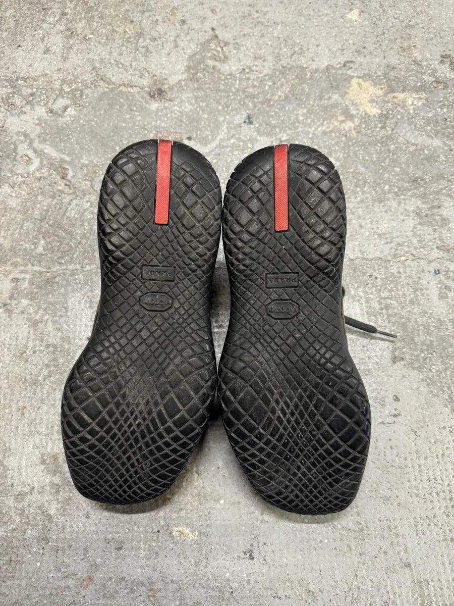 SS1999 Prada Faded Forest Green Leather Vibram Shoes (41eu/us8) 5