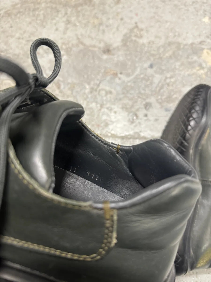 SS1999 Prada Faded Forest Green Leather Vibram Shoes (41eu/us8) 8