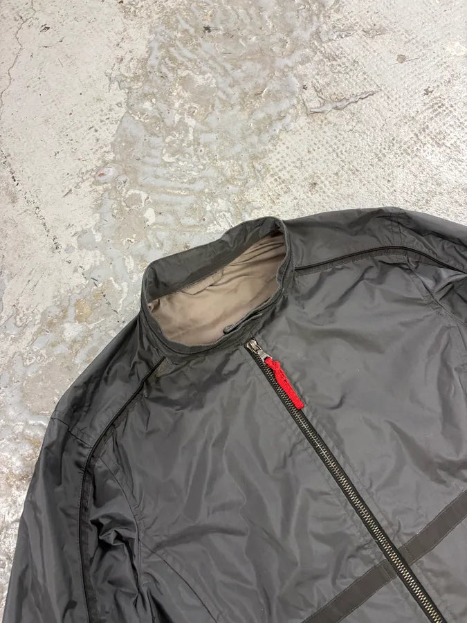 SS1999 Prada Grey Linea Rossa Nylon Jacket cItjpWV 4