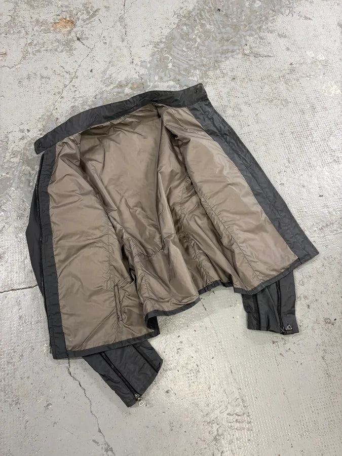 SS1999 Prada Grey Linea Rossa Nylon Jacket cItjpWV 6