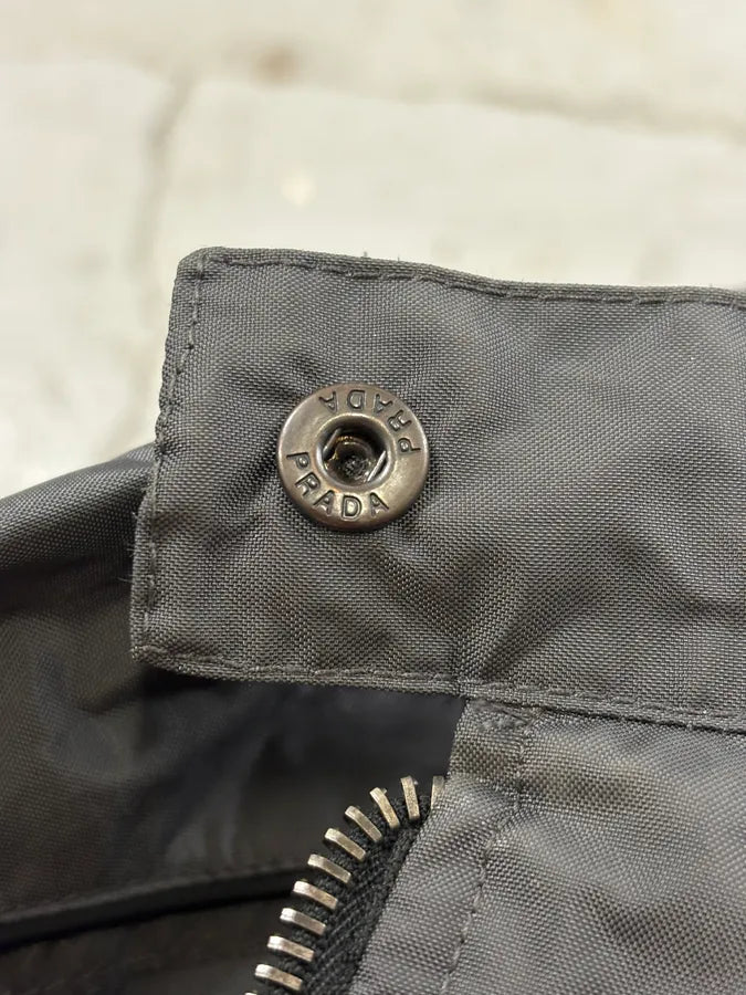 SS1999 Prada Grey Linea Rossa Nylon Jacket cItjpWV 8