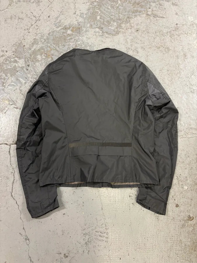 SS1999 Prada Grey Linea Rossa Nylon Jacket cItjpWV 5