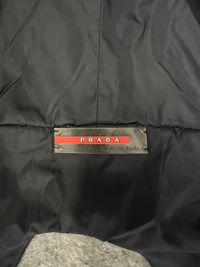 SS1999 Prada Multi Zips Ninja Hooded Olive Nylon Vest (L) 7