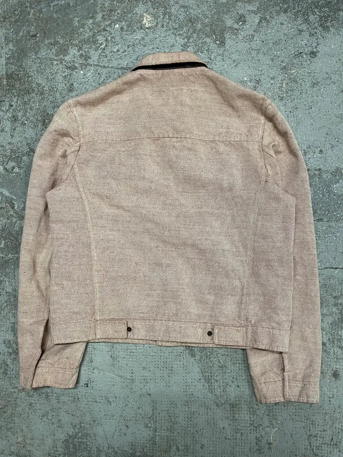 SS1999 Prada Pink Linen Jacket (S/M) akdWWQS 7