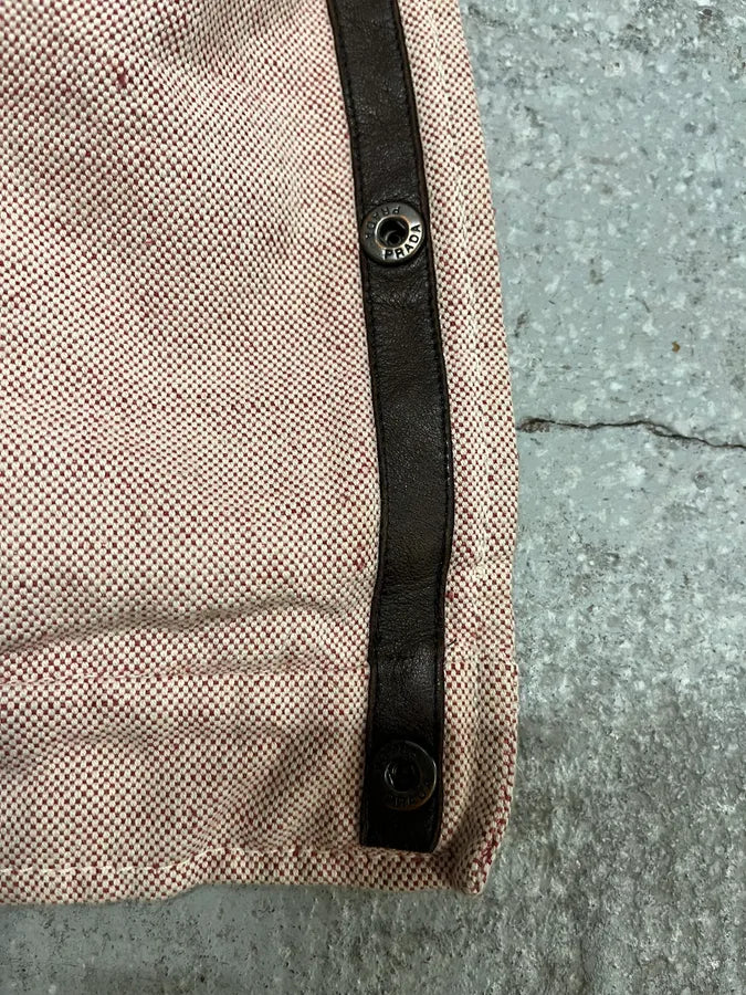 SS1999 Prada Pink Linen Jacket (S/M) akdWWQS 8