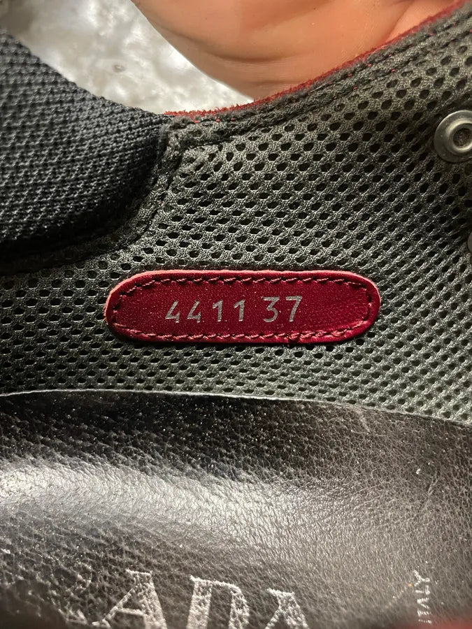 SS1999 Prada Red Vibram Leather Shoes mZimBfy 7