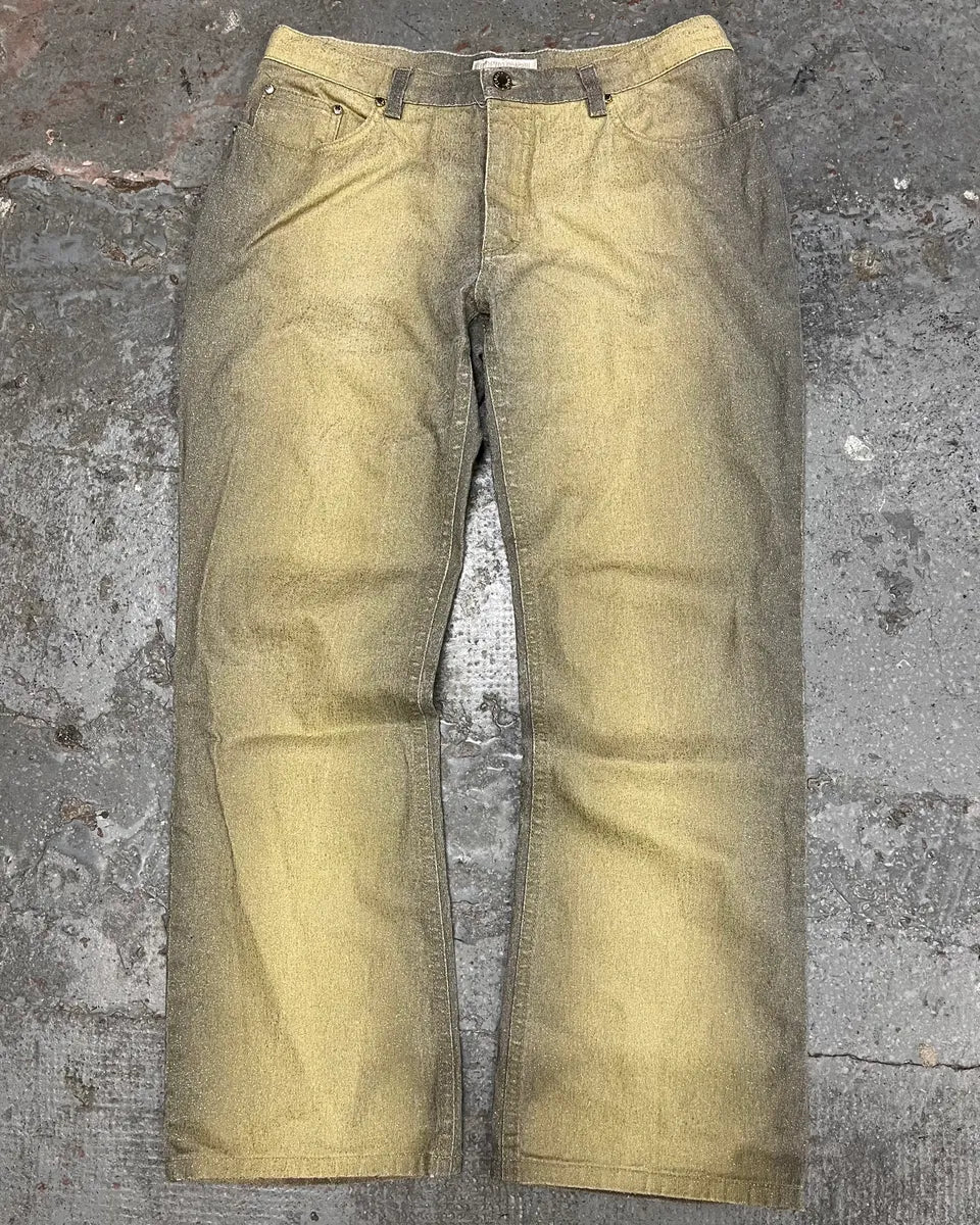 SS1999 Roberto Cavalli Faded Gold Glamour Pants (M/L) zKpRbaO 0