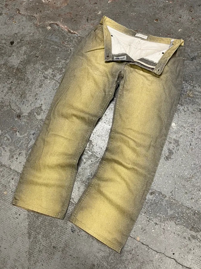 SS1999 Roberto Cavalli Faded Gold Glamour Pants (M/L) zKpRbaO 5