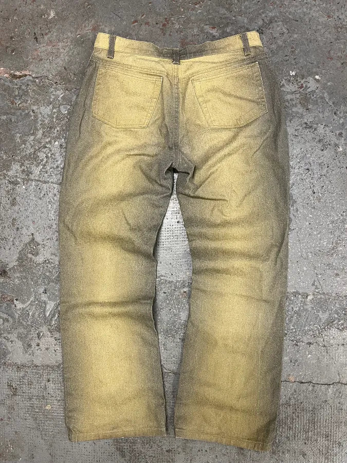 SS1999 Roberto Cavalli Faded Gold Glamour Pants (M/L) zKpRbaO 6