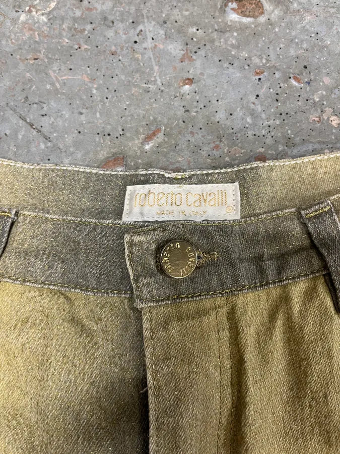 SS1999 Roberto Cavalli Faded Gold Glamour Pants (M/L) zKpRbaO 7
