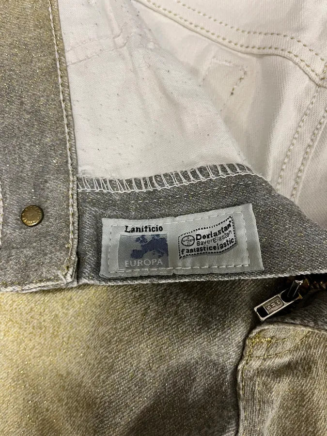 SS1999 Roberto Cavalli Faded Gold Glamour Pants (M/L) zKpRbaO 9