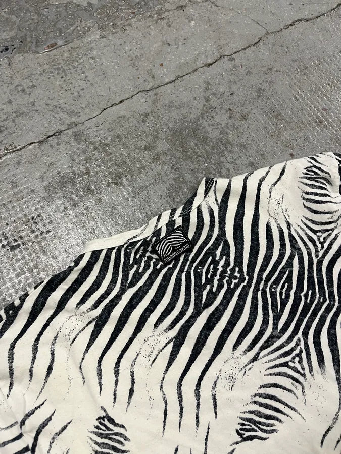 SS1999 Roberto Cavalli Zebra White T-Shirt ztVSSgH 6